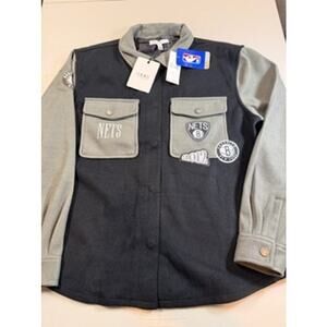 Brooklyn Nets Wear by Erin Andrews Women's Button-Up Jacket